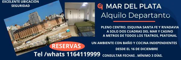 CARTEL ALQUILO DEPTO MDP